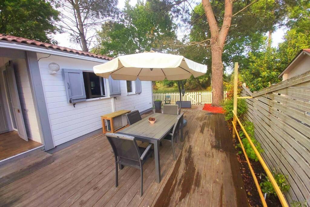 Chalet T3/Clim/Wifi/Pkg/Terrasse/15 Min Plages Vila La Teste-de-Buch Exterior foto